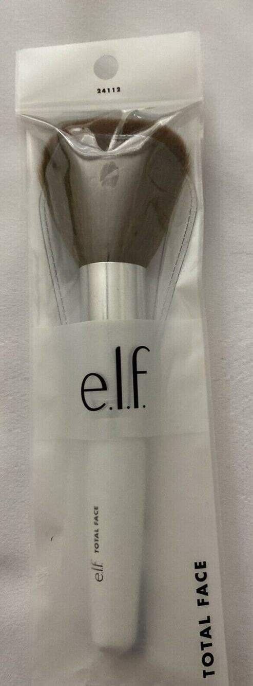 e.l.f. Total Face Brush Set of 2 Cruelty Free Vegan New in Box